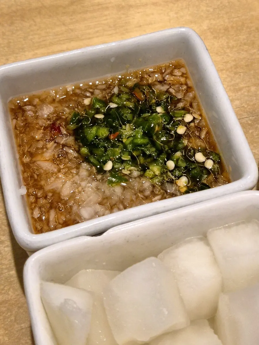 Dipping sauce for the fried chicken