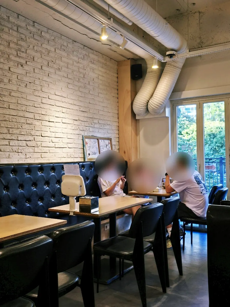 Clean interior with rows of tables