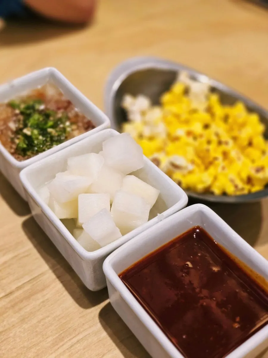 Popcorn served as a basic side dish