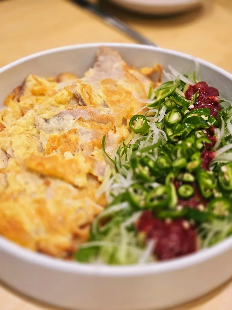 Jeonju-style pork jeon on a plate