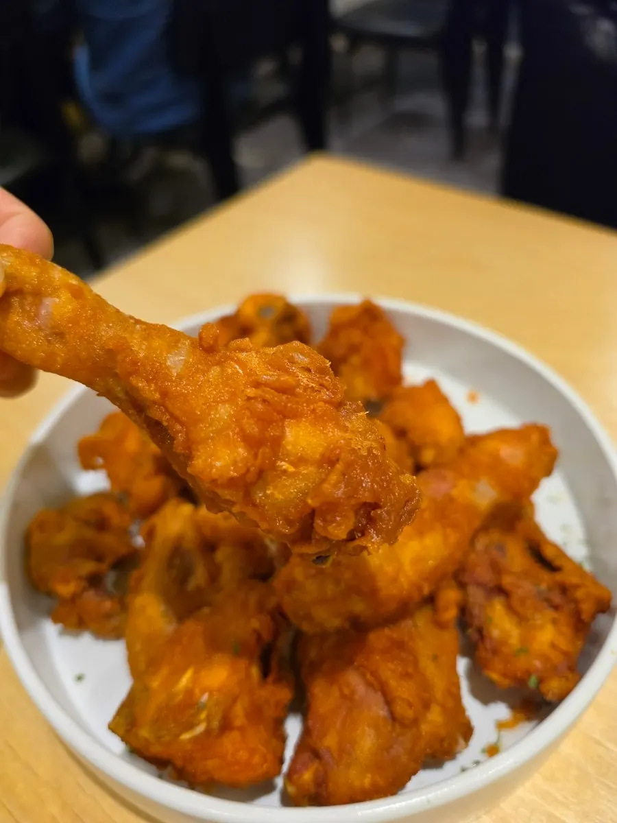 Old-school market-style Eungdapada Chicken, a whole fried chicken