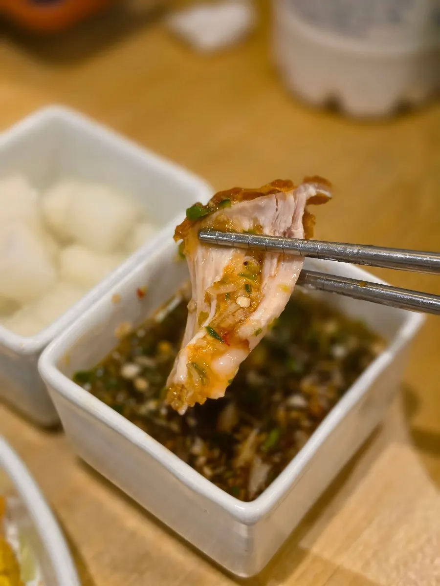 Special sauce made with garlic and cheongyang chili peppers