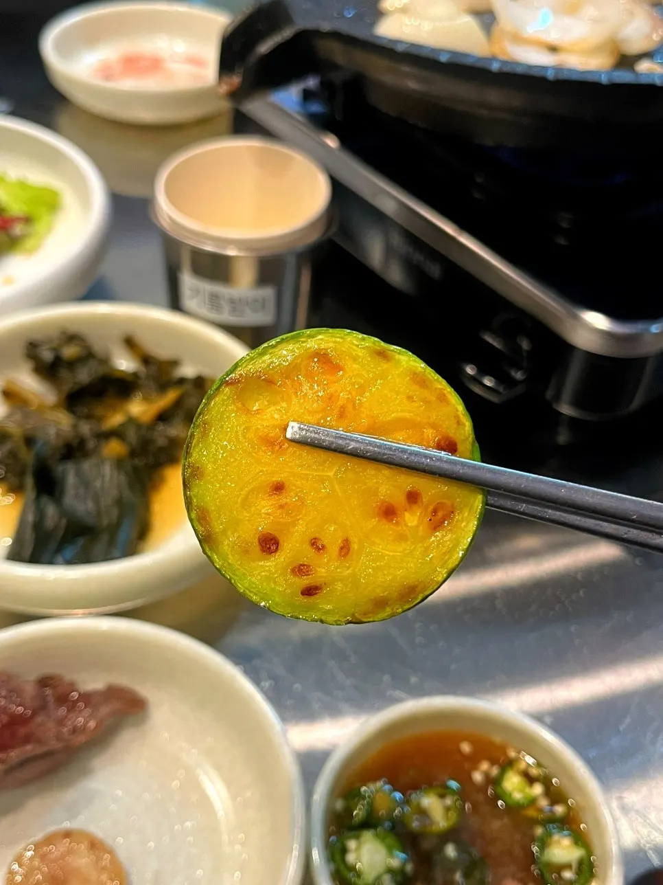 우삼겹과 토시살 채소 구이