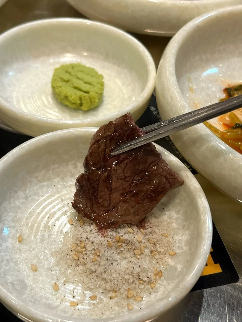 토시살과 갈비살 구이