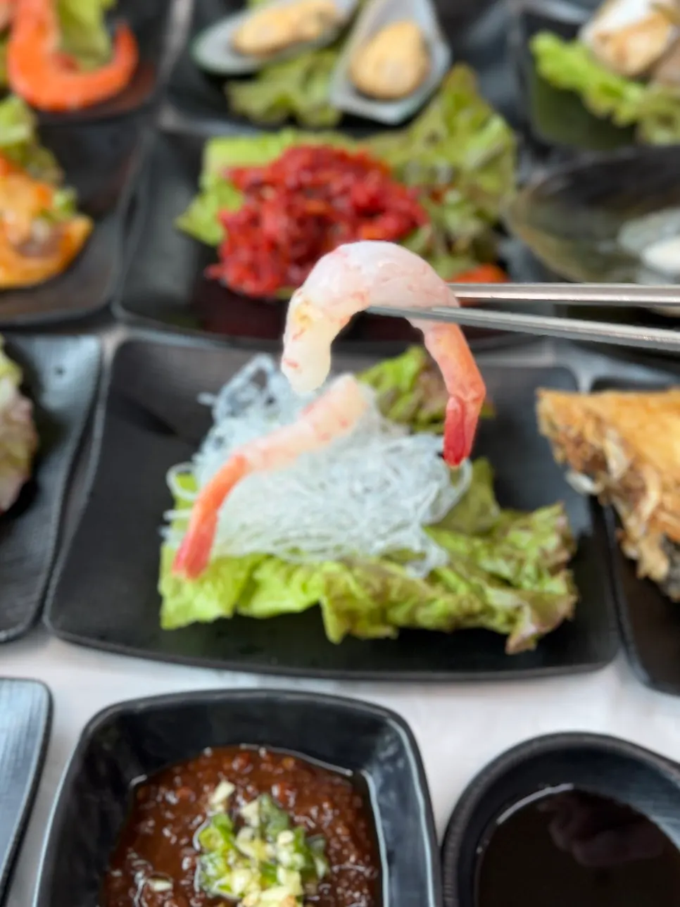 Shrimp in the basic spread