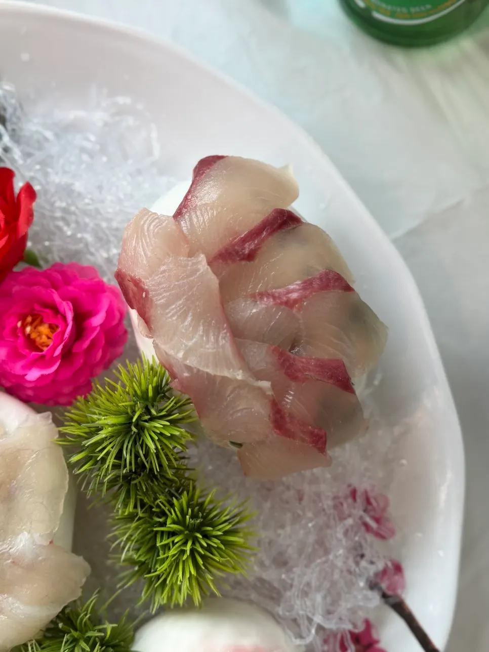 Mareumi, an amberjack-family fish sashimi
