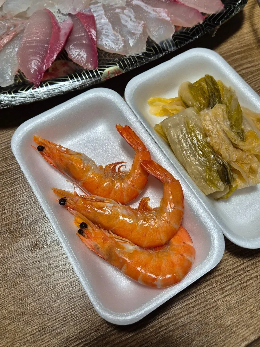 Soy sauce, wasabi, ssamjang, and chojang set