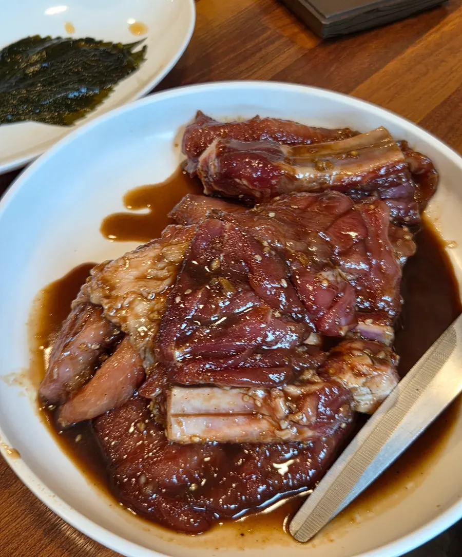 용촌고기집 돼지갈비 메뉴 안내
