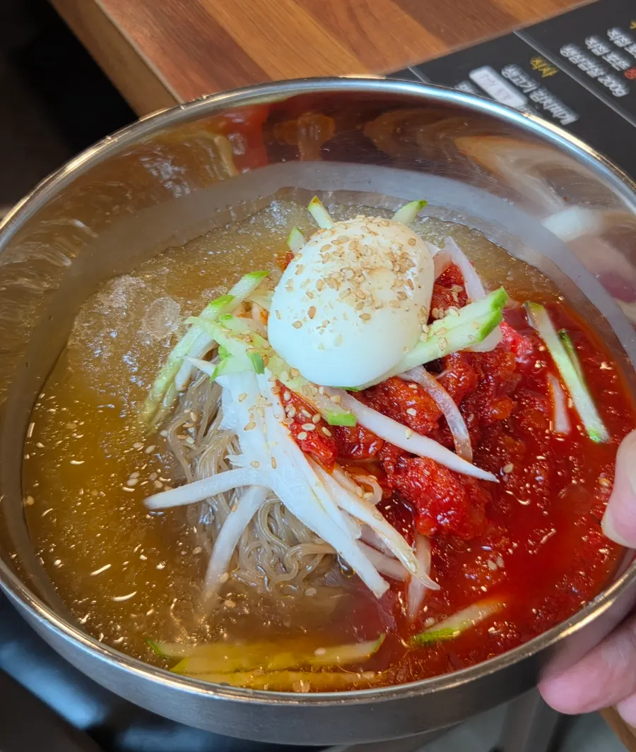 사이드로 시킨 일반 물냉면