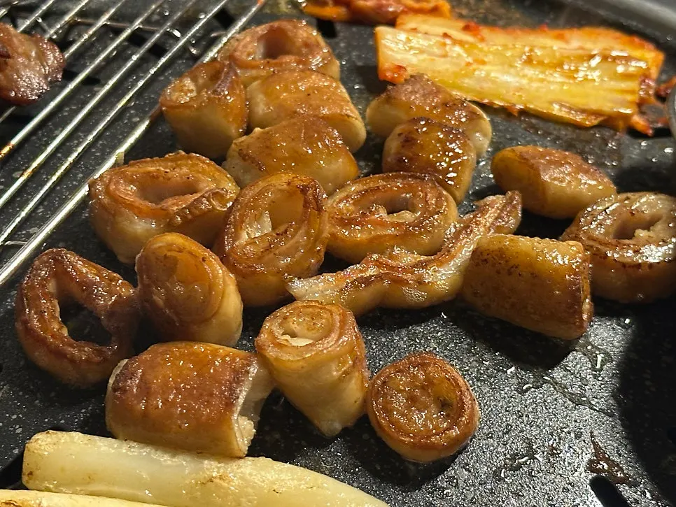 Moist, perfectly cooked salted pork neck