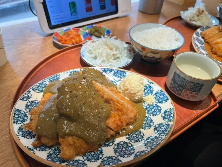 Basil demi tonkatsu and Toowoomba demi tonkatsu served together