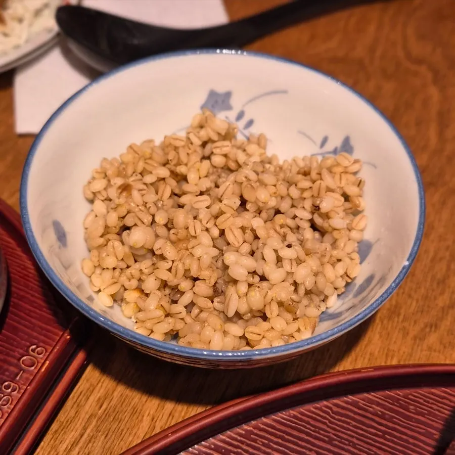 Extra barley rice mixed into the toowoomba sauce