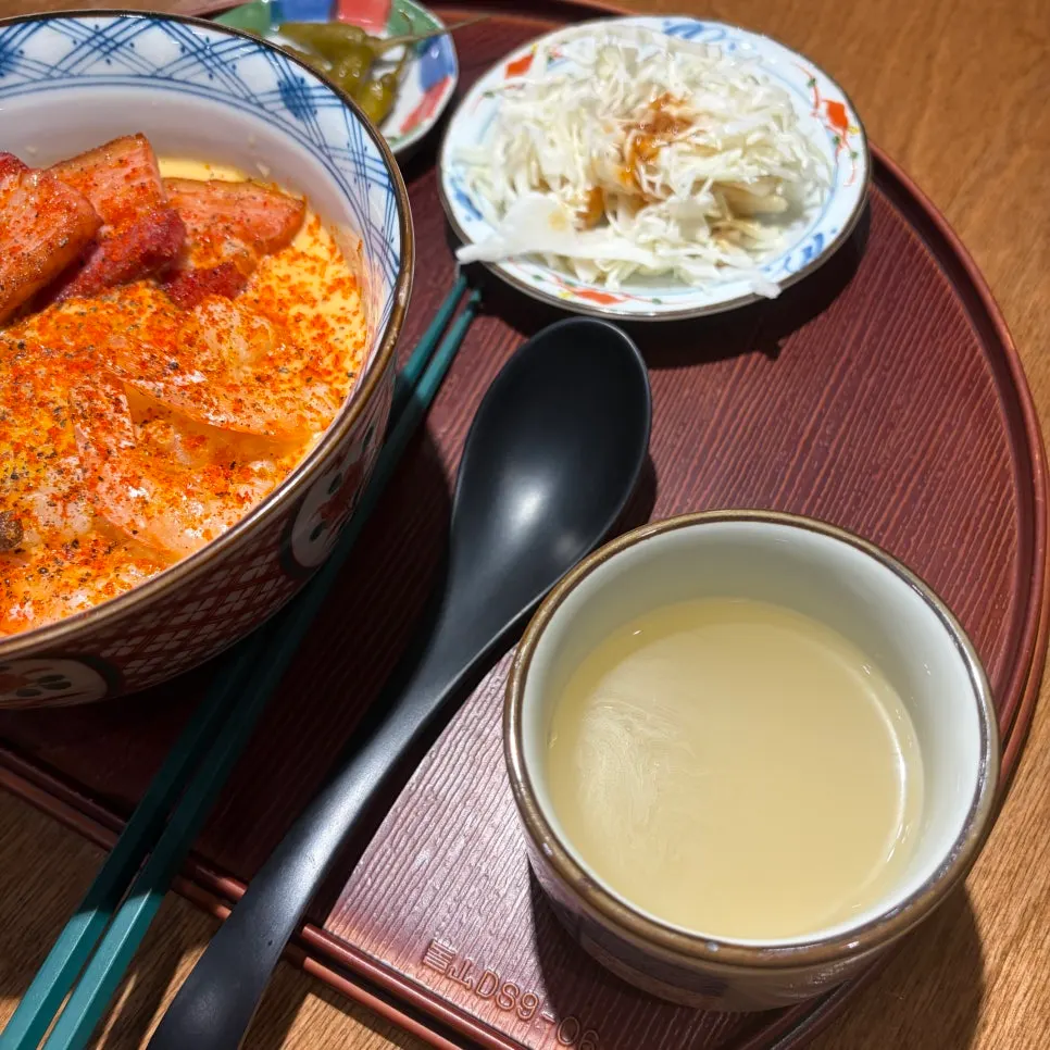Doenjang soup served with the meal