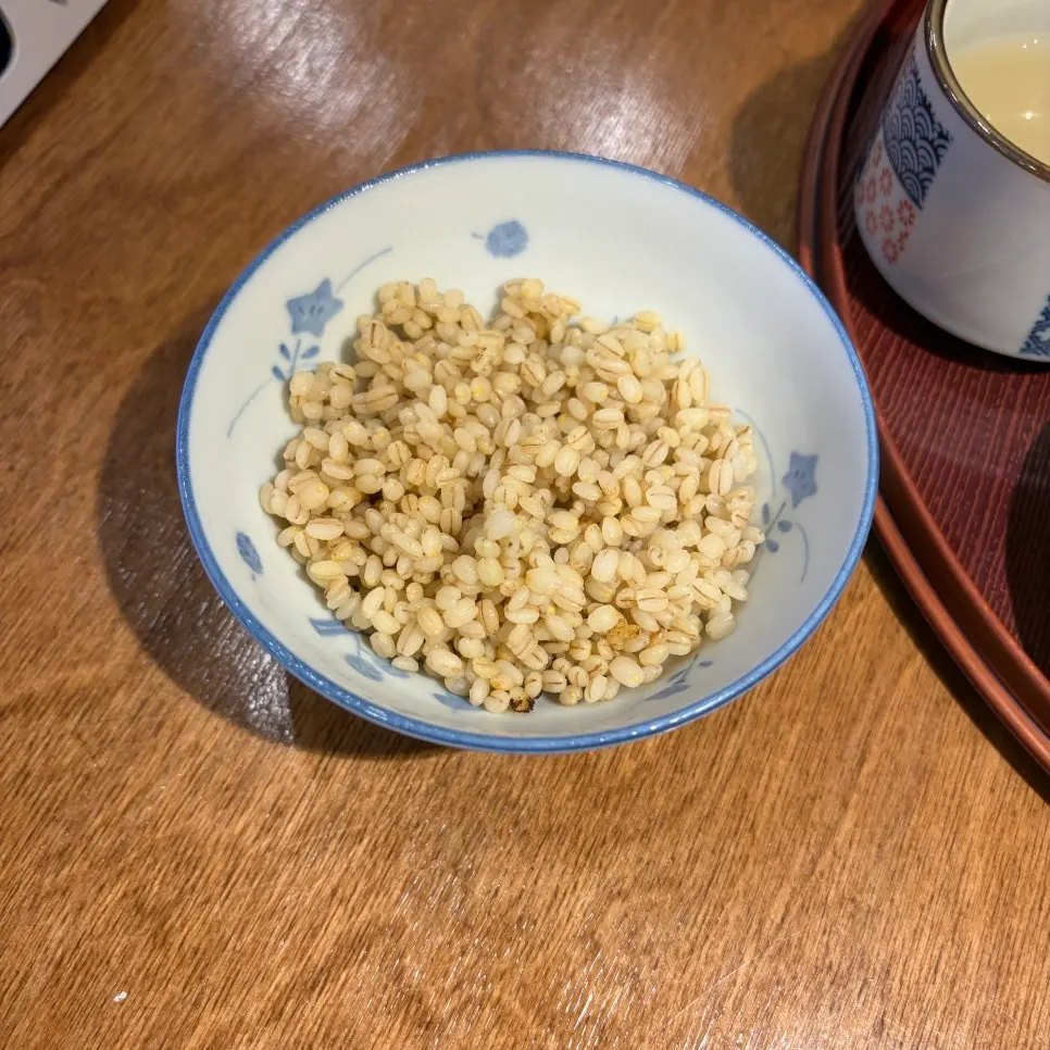Barley rice received upon request