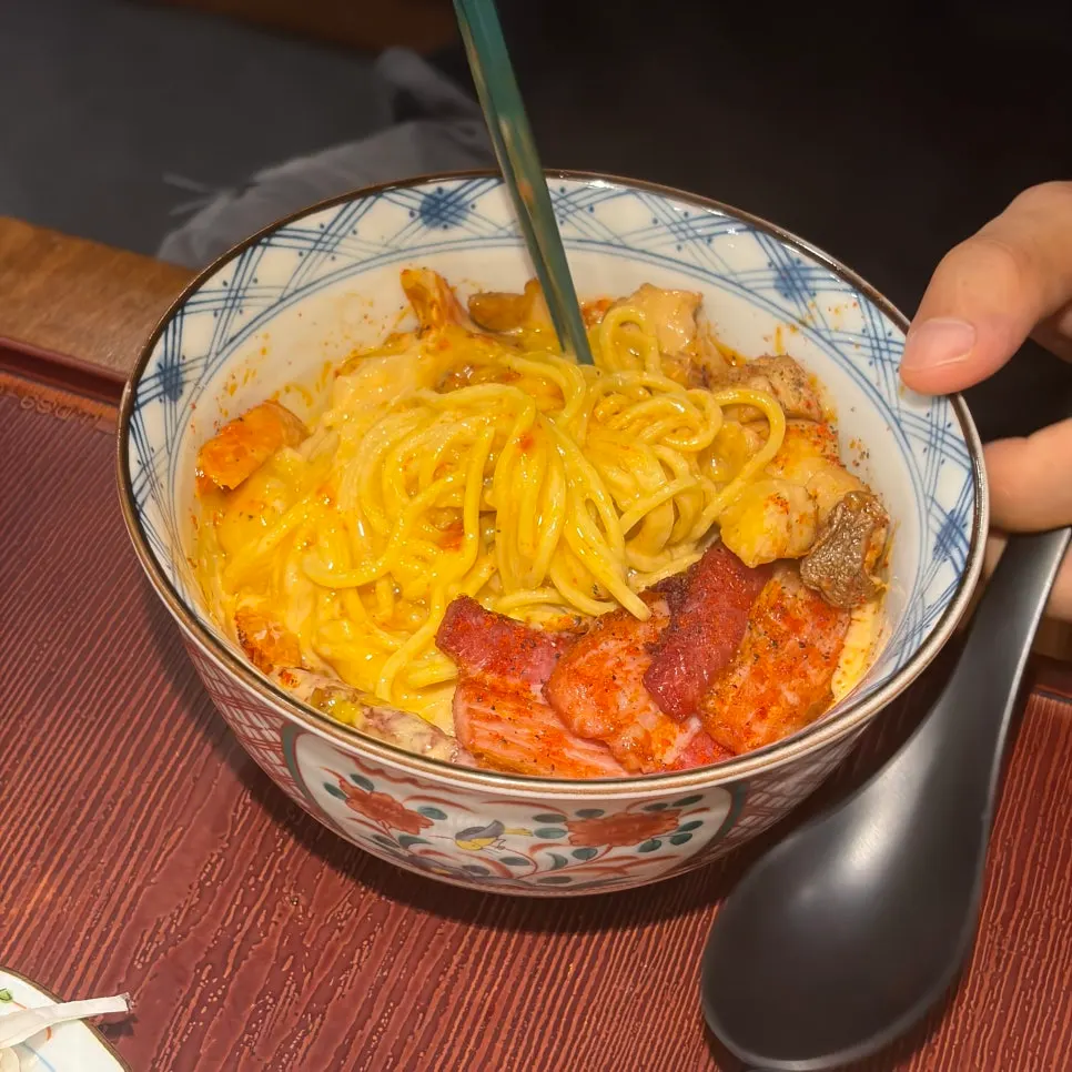 Toowoomba soba noodles mixed together