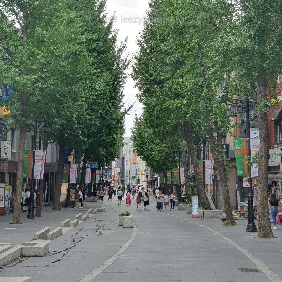 Restaurant location in the alley next to Insadong Ssamzigil