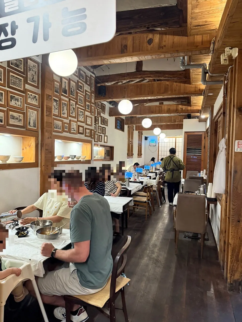 Neatly arranged tables inside the restaurant