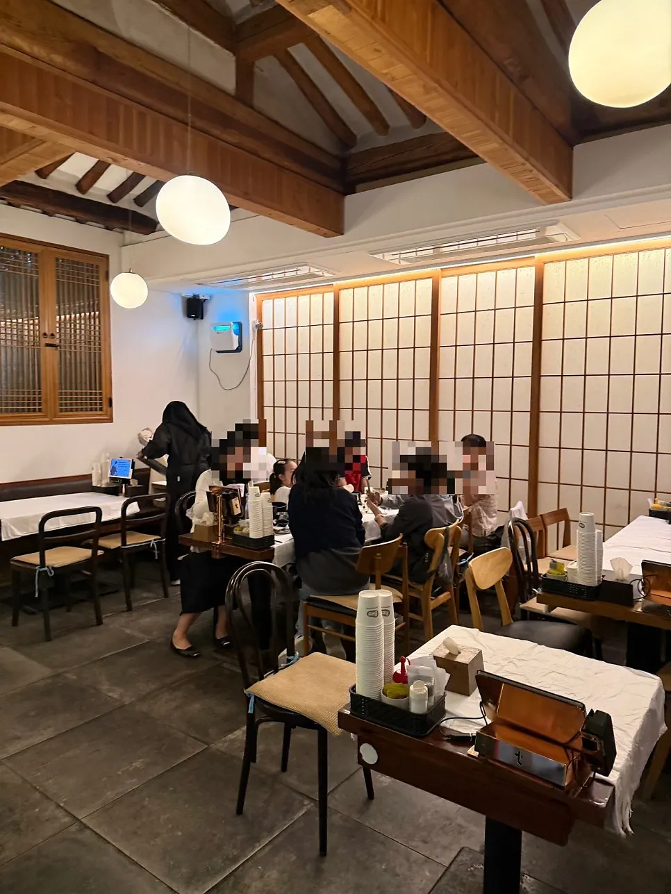 Seating inside for larger groups