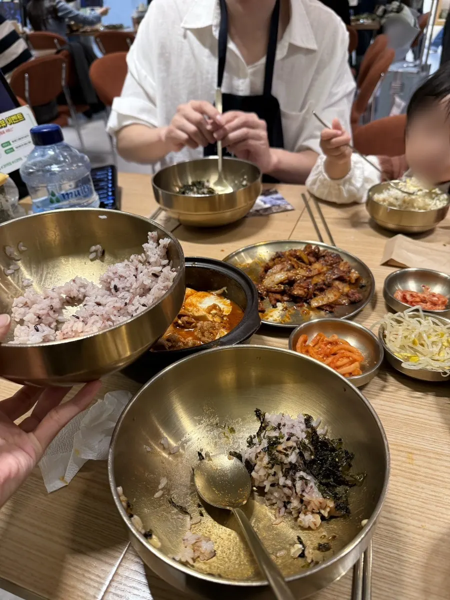 짜글이와 불고기, 계란찜 한상