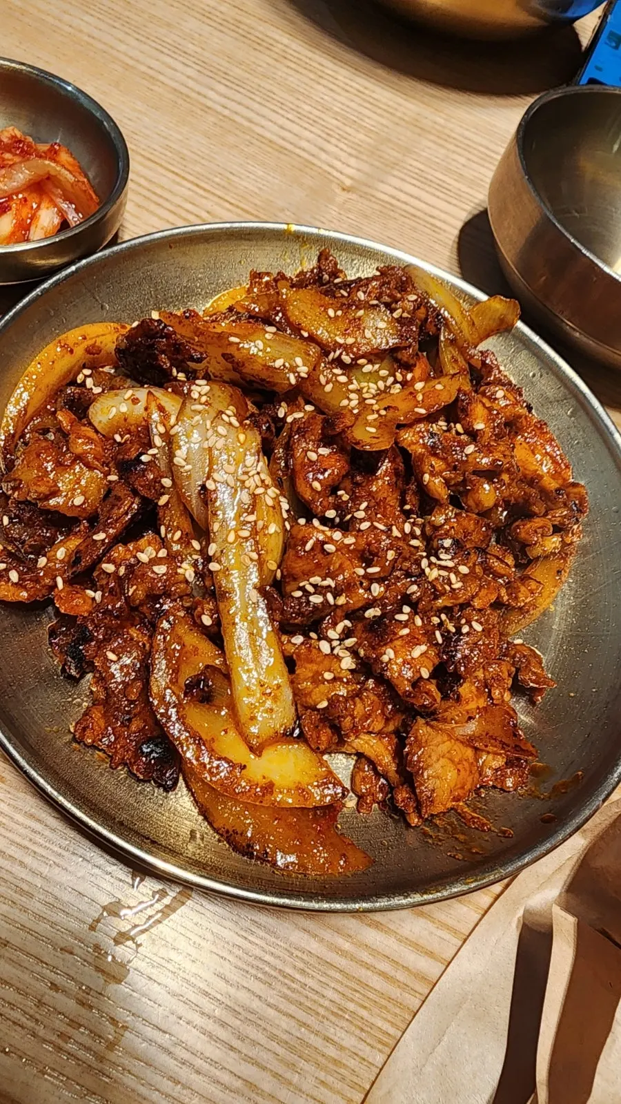 세트로 주문한 불고기볶음