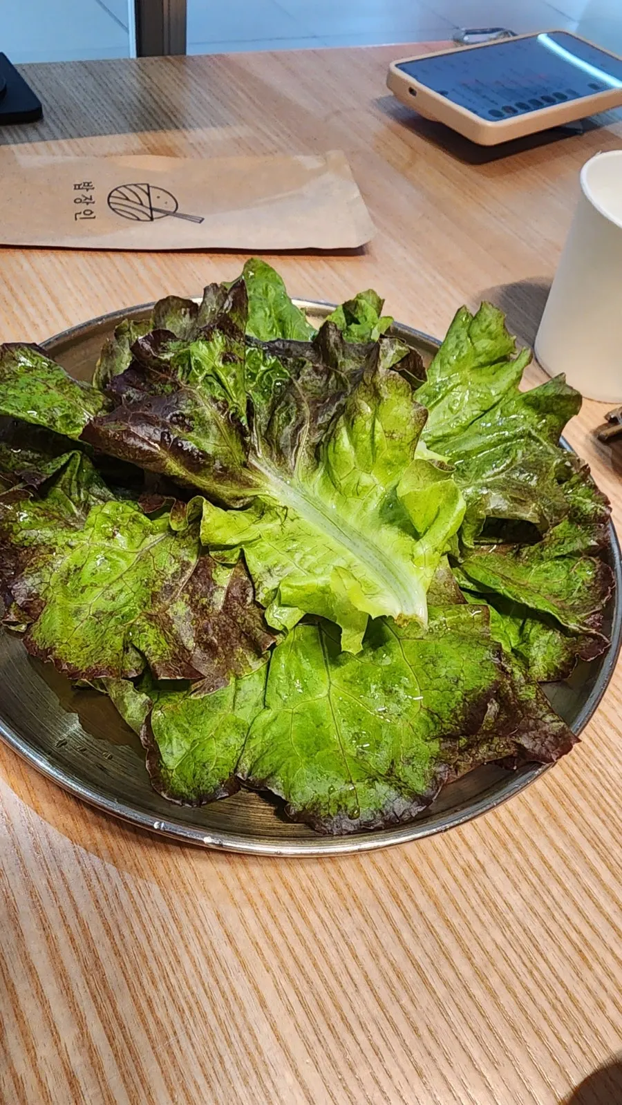 불고기볶음과 함께 나온 상차림