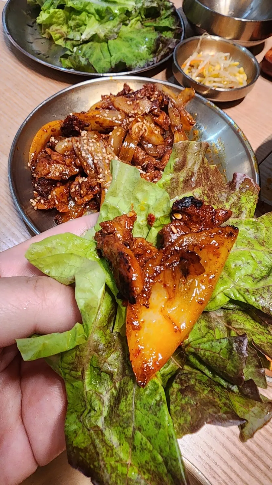 쌈용으로 나온 상추