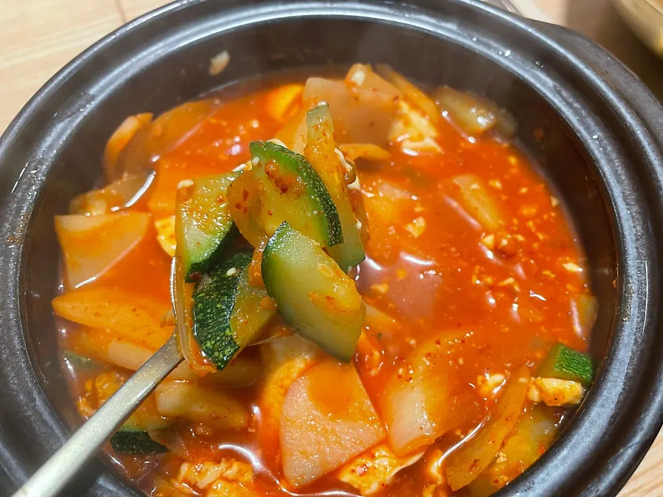 맵기 2단계 감자찌개 국물