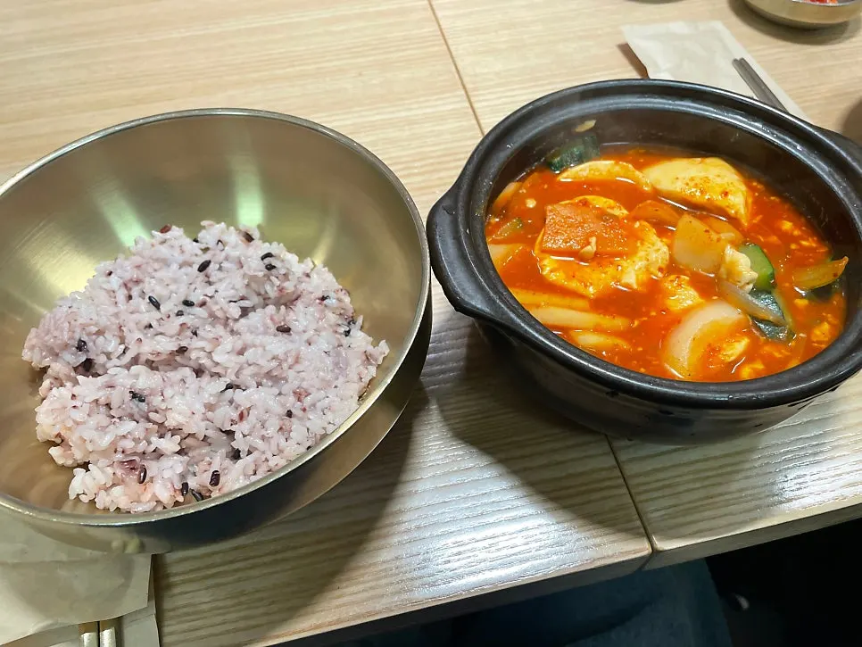 고기 없이 채소만 들어간 감자찌개