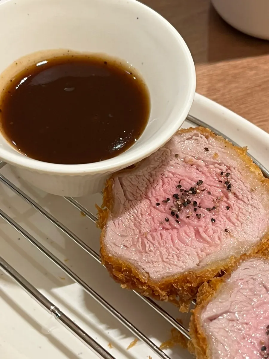 Side tenderloin hire-katsu at Gomemui