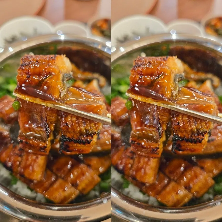 Card explaining how to enjoy the eel hot pot rice