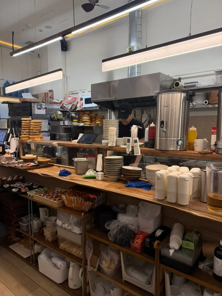 Interior of Gome Mui showing the open kitchen