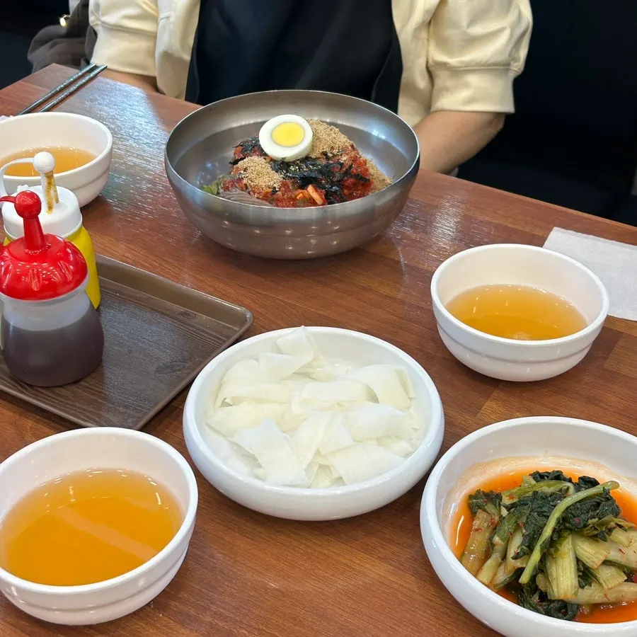 비빔막국수 곱배기 주문