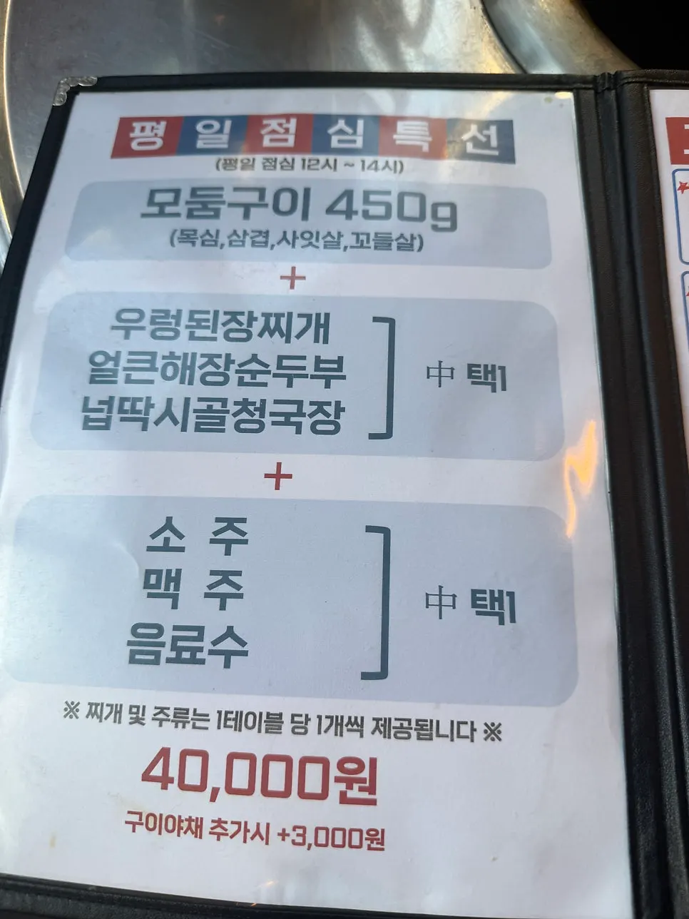 Celebrity visit autographs at the Neopttakjip Samsong Branch counter