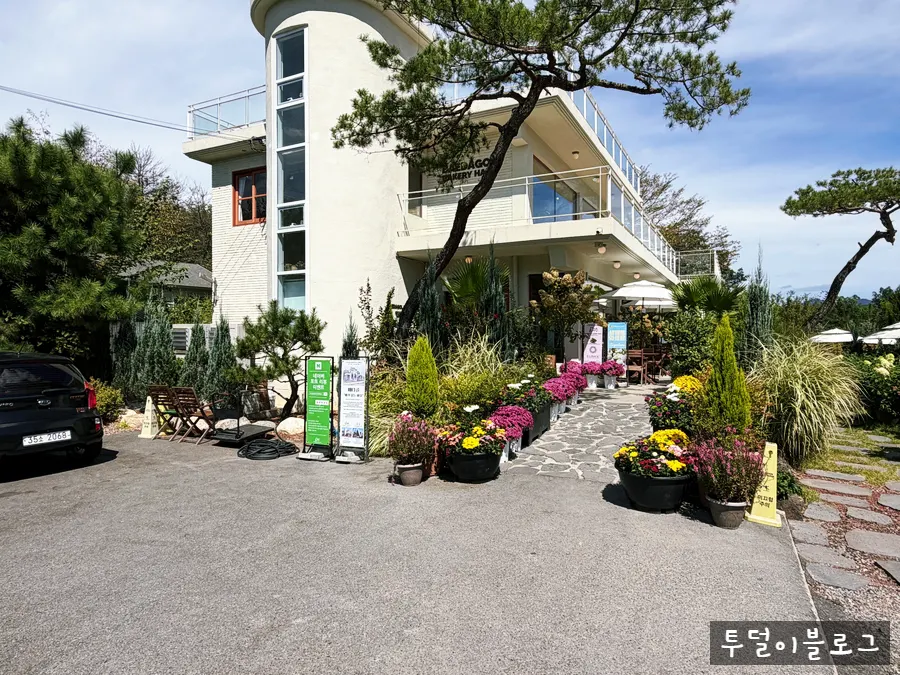 Entrance and parking area of Baedagol Bakery House