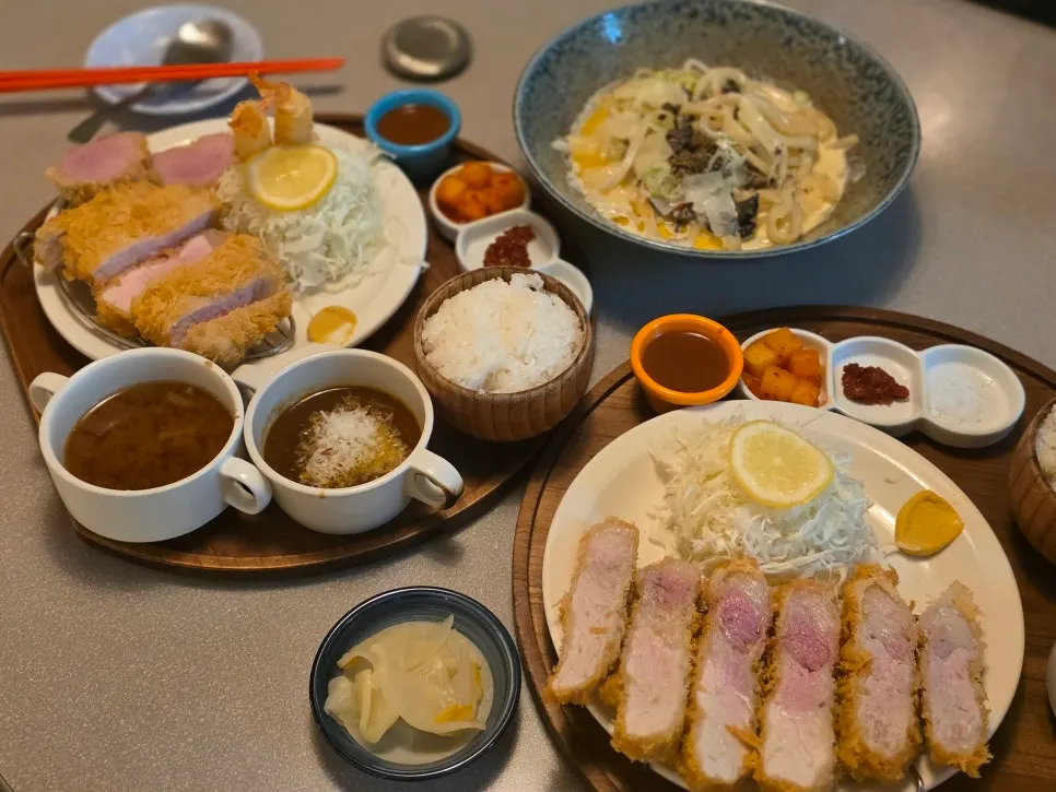Katsu with standard sauce and seed jeotgal