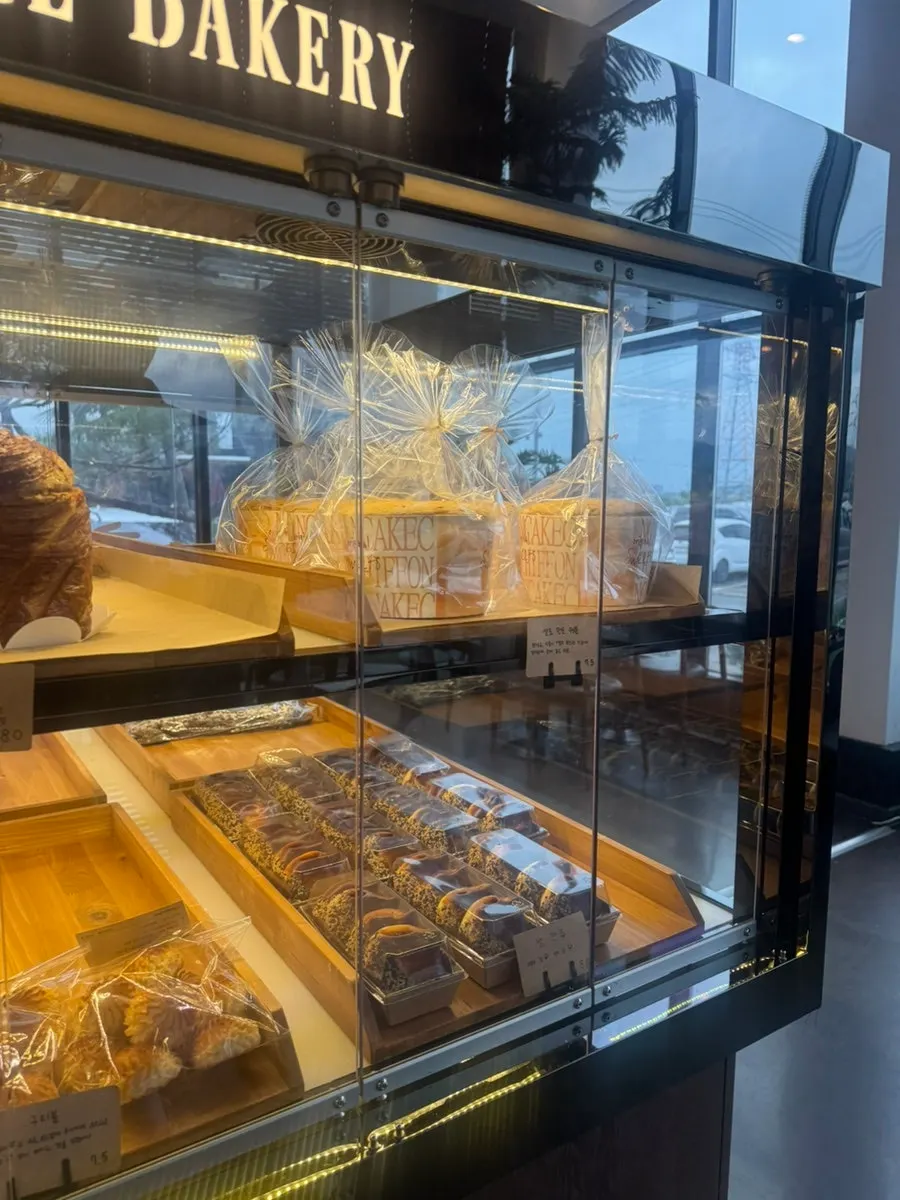 Red bean bread and manju on display at Pine Terrace