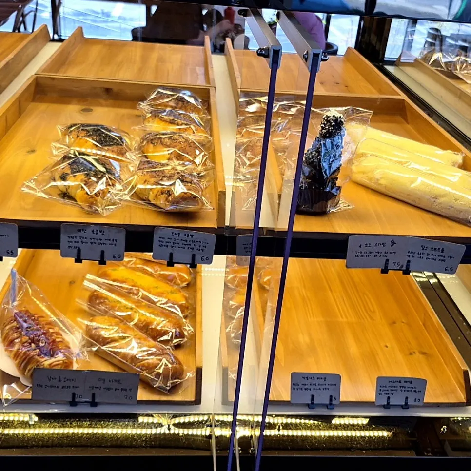 Korean wheat bread selection at Pine Terrace