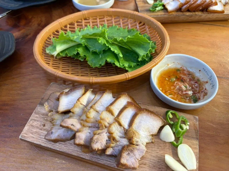 A plate of tender dombe pork