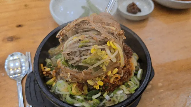 Haejangguk meal across from Starfield Goyang