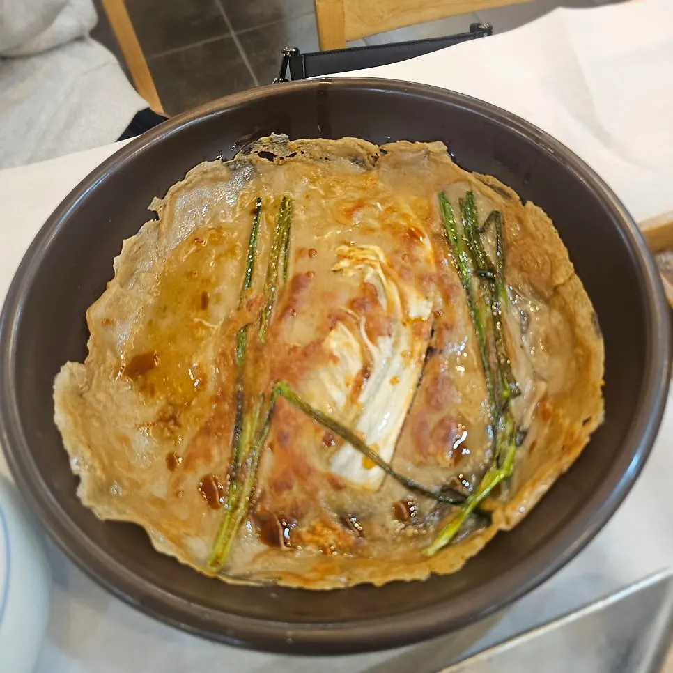 통배추를 넣은 배추메밀전