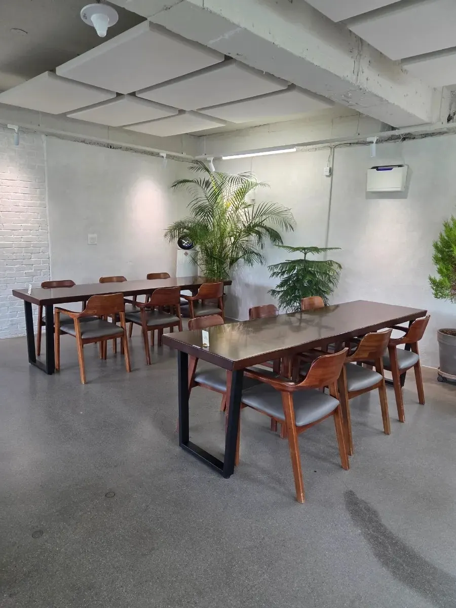 Indoor seating at Baedagol Bakery House