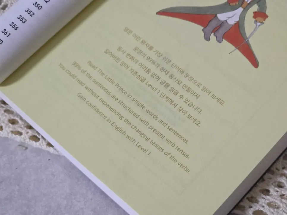 A beginner English learner reading The Little Prince