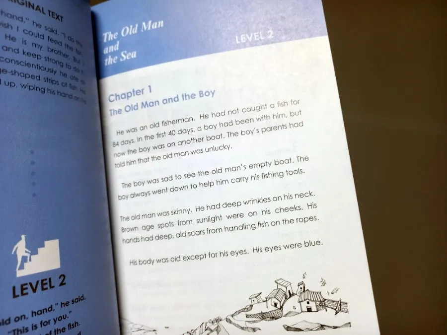 Comparison of the first pages of Levels 1 and 3