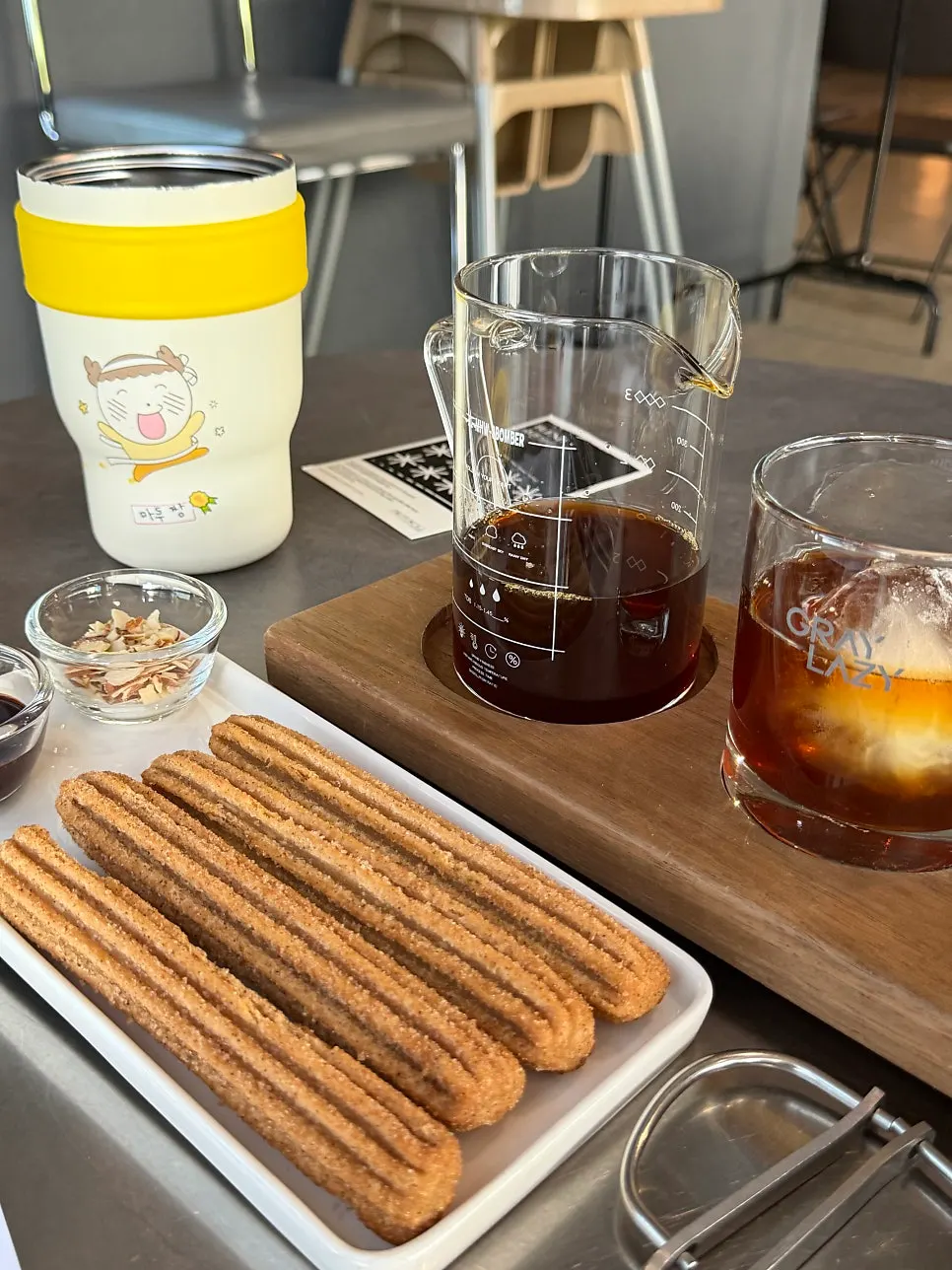 Iced Americano in a tumbler