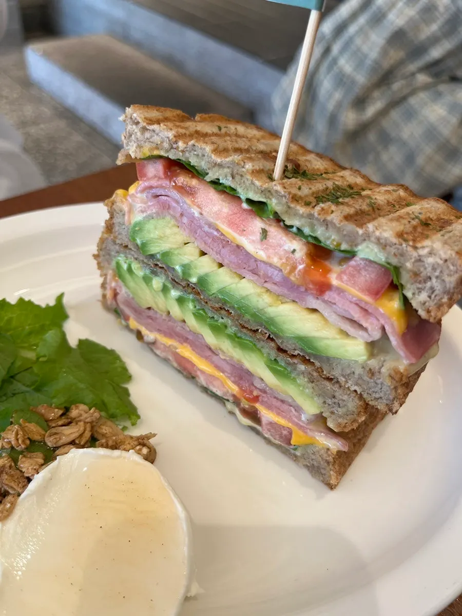 Sandwich filling packed with avocado and egg