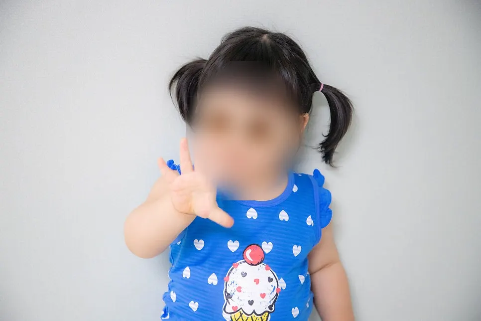 子供が着用した子供用サングラス