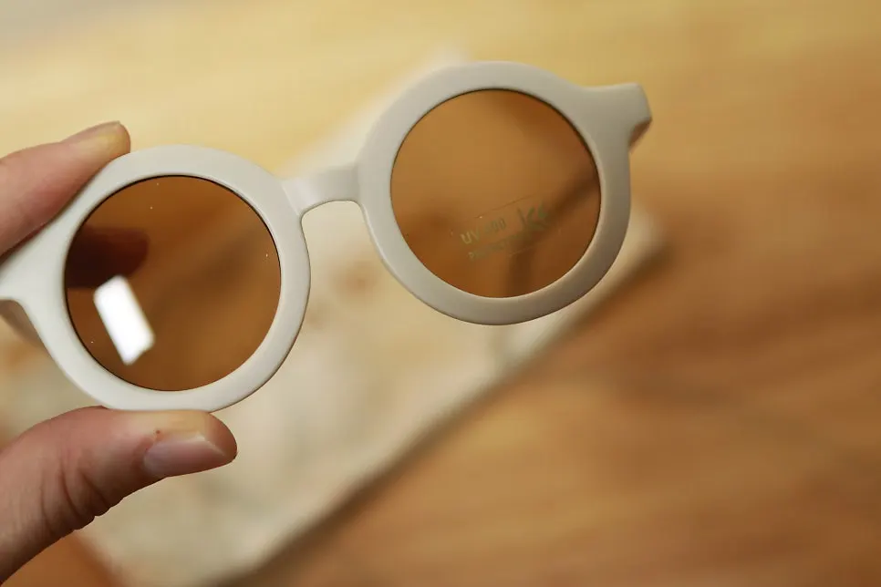 Muted white toddler sunglasses