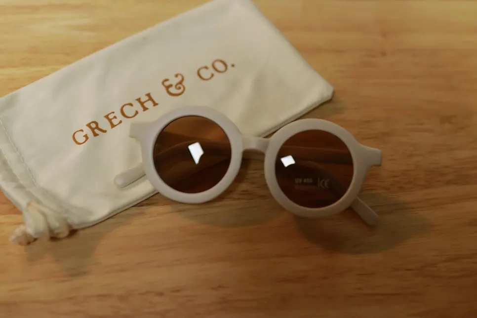 Sunglasses before being worn by a child