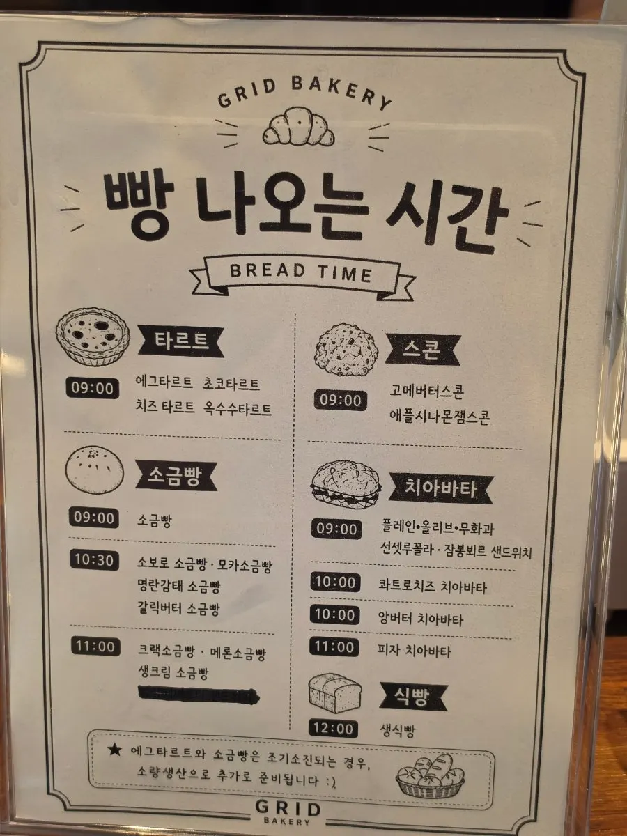 Grid Cafe hours and closed-day notice