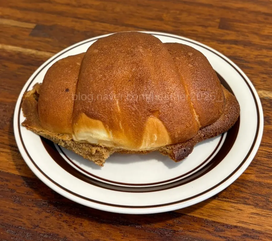 Mocha salt bread on a plate